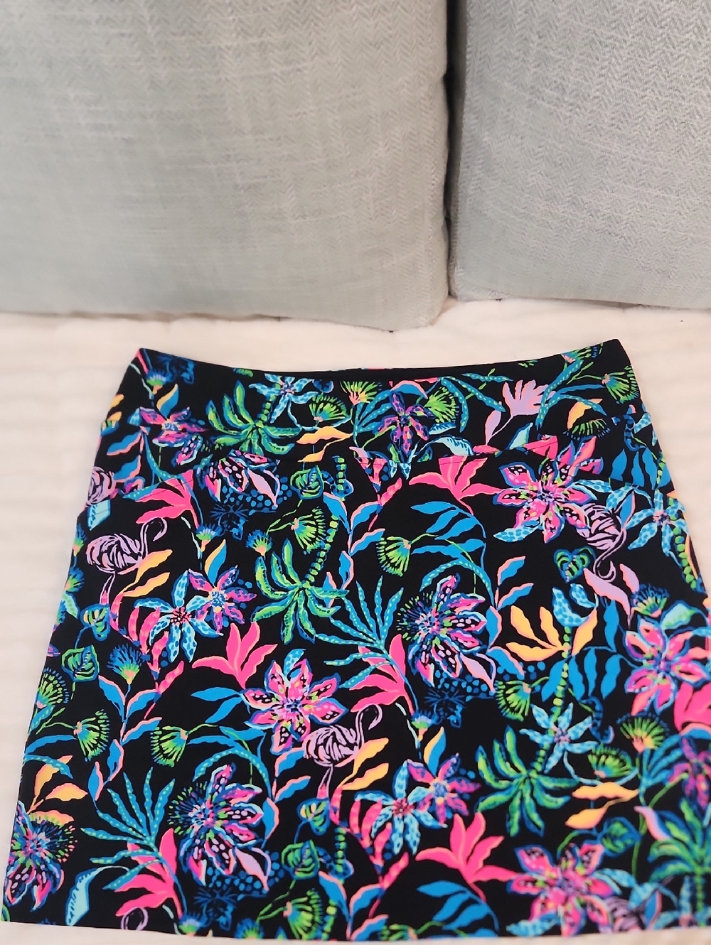 Lilly Pulitzer Black Activewear Waistband with Gold Logo